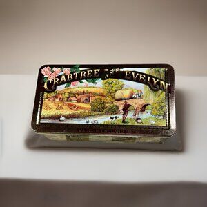 Vintage Crabtree & Evelyn Cookie Tin 1992 Empty London England Box 10" x 6" x 3”